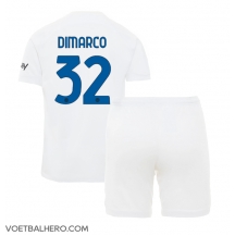 Inter Milan Federico Dimarco #32 Uit tenue Kids 2023-24 Korte Mouwen (+ broek)