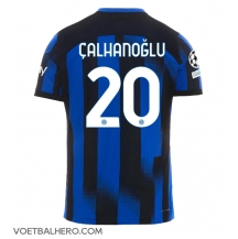 Inter Milan Hakan Calhanoglu #20 Thuis tenue 2023-24 Korte Mouwen