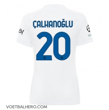 Inter Milan Hakan Calhanoglu #20 Uit tenue Dames 2023-24 Korte Mouwen