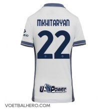 Inter Milan Henrikh Mkhitaryan #22 Uit tenue Dames 2024-25 Korte Mouwen