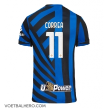 Inter Milan Joaquin Correa #11 Thuis tenue 2024-25 Korte Mouwen