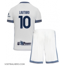 Inter Milan Lautaro Martinez #10 Uit tenue Kids 2024-25 Korte Mouwen (+ broek)