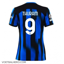 Inter Milan Marcus Thuram #9 Thuis tenue Dames 2023-24 Korte Mouwen