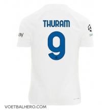 Inter Milan Marcus Thuram #9 Uit tenue 2023-24 Korte Mouwen