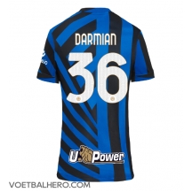 Inter Milan Matteo Darmian #36 Thuis tenue Dames 2024-25 Korte Mouwen