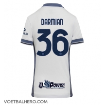 Inter Milan Matteo Darmian #36 Uit tenue Dames 2024-25 Korte Mouwen