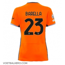 Inter Milan Nicolo Barella #23 Derde tenue Dames 2023-24 Korte Mouwen