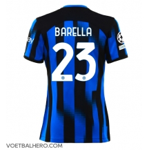 Inter Milan Nicolo Barella #23 Thuis tenue Dames 2023-24 Korte Mouwen