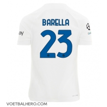 Inter Milan Nicolo Barella #23 Uit tenue 2023-24 Korte Mouwen