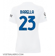 Inter Milan Nicolo Barella #23 Uit tenue Dames 2023-24 Korte Mouwen