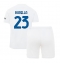 Inter Milan Nicolo Barella #23 Uit tenue Kids 2023-24 Korte Mouwen (+ broek)