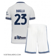 Inter Milan Nicolo Barella #23 Uit tenue Kids 2024-25 Korte Mouwen (+ broek)