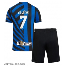 Inter Milan Piotr Zielinski #7 Thuis tenue Kids 2024-25 Korte Mouwen (+ broek)