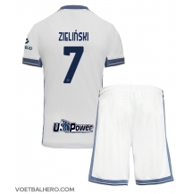 Inter Milan Piotr Zielinski #7 Uit tenue Kids 2024-25 Korte Mouwen (+ broek)