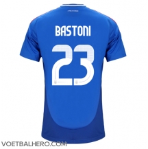 Italië Alessandro Bastoni #23 Thuis tenue EK 2024 Korte Mouwen