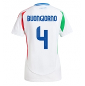 Italië Alessandro Buongiorno #4 Uit tenue Dames EK 2024 Korte Mouwen