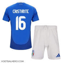 Italië Bryan Cristante #16 Thuis tenue Kids EK 2024 Korte Mouwen (+ broek)