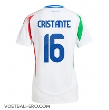 Italië Bryan Cristante #16 Uit tenue Dames EK 2024 Korte Mouwen