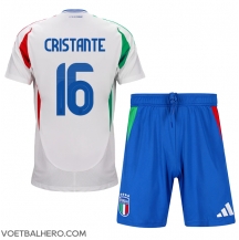 Italië Bryan Cristante #16 Uit tenue Kids EK 2024 Korte Mouwen (+ broek)