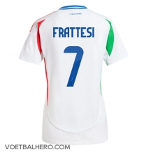 Italië Davide Frattesi #7 Uit tenue Dames EK 2024 Korte Mouwen