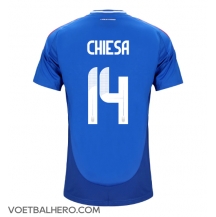 Italië Federico Chiesa #14 Thuis tenue EK 2024 Korte Mouwen