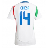 Italië Federico Chiesa #14 Uit tenue Dames EK 2024 Korte Mouwen