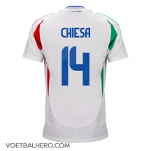 Italië Federico Chiesa #14 Uit tenue EK 2024 Korte Mouwen