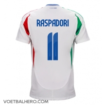 Italië Giacomo Raspadori #11 Uit tenue EK 2024 Korte Mouwen