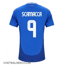 Italië Gianluca Scamacca #9 Thuis tenue EK 2024 Korte Mouwen