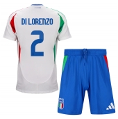 Italië Giovanni Di Lorenzo #2 Uit tenue Kids EK 2024 Korte Mouwen (+ broek)