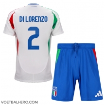 Italië Giovanni Di Lorenzo #2 Uit tenue Kids EK 2024 Korte Mouwen (+ broek)