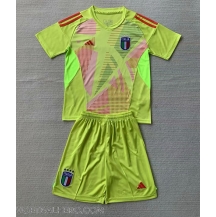 Italië Keeper Thuis tenue Kids EK 2024 Korte Mouwen (+ broek)