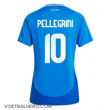 Italië Lorenzo Pellegrini #10 Thuis tenue Dames EK 2024 Korte Mouwen