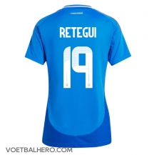 Italië Mateo Retegui #19 Thuis tenue Dames EK 2024 Korte Mouwen