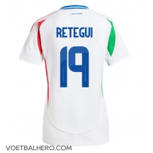 Italië Mateo Retegui #19 Uit tenue Dames EK 2024 Korte Mouwen