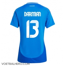 Italië Matteo Darmian #13 Thuis tenue Dames EK 2024 Korte Mouwen