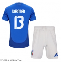 Italië Matteo Darmian #13 Thuis tenue Kids EK 2024 Korte Mouwen (+ broek)