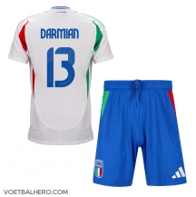 Italië Matteo Darmian #13 Uit tenue Kids EK 2024 Korte Mouwen (+ broek)