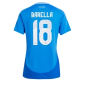 Italië Nicolo Barella #18 Thuis tenue Dames EK 2024 Korte Mouwen