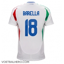 Italië Nicolo Barella #18 Uit tenue EK 2024 Korte Mouwen