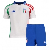 Italië Uit tenue Kids EK 2024 Korte Mouwen (+ broek)