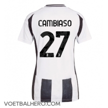 Juventus Andrea Cambiaso #27 Thuis tenue Dames 2024-25 Korte Mouwen