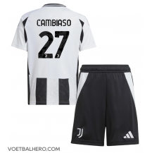 Juventus Andrea Cambiaso #27 Thuis tenue Kids 2024-25 Korte Mouwen (+ broek)