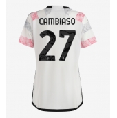 Juventus Andrea Cambiaso #27 Uit tenue Dames 2023-24 Korte Mouwen