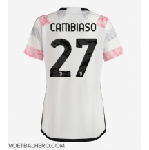 Juventus Andrea Cambiaso #27 Uit tenue Dames 2023-24 Korte Mouwen