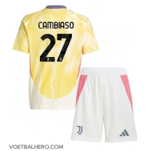 Juventus Andrea Cambiaso #27 Uit tenue Kids 2024-25 Korte Mouwen (+ broek)