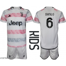 Juventus Danilo Luiz #6 Uit tenue Kids 2023-24 Korte Mouwen (+ broek)