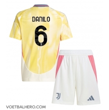 Juventus Danilo Luiz #6 Uit tenue Kids 2024-25 Korte Mouwen (+ broek)