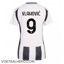 Juventus Dusan Vlahovic #9 Thuis tenue Dames 2024-25 Korte Mouwen