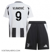 Juventus Dusan Vlahovic #9 Thuis tenue Kids 2024-25 Korte Mouwen (+ broek)